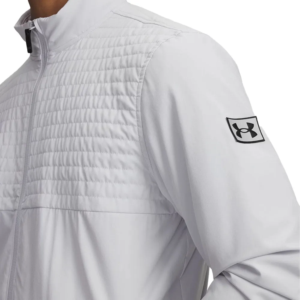 Under Armour Drive Pro Full Zip Pullover - Halo Gray/Black Born to Stand Out Command Attention