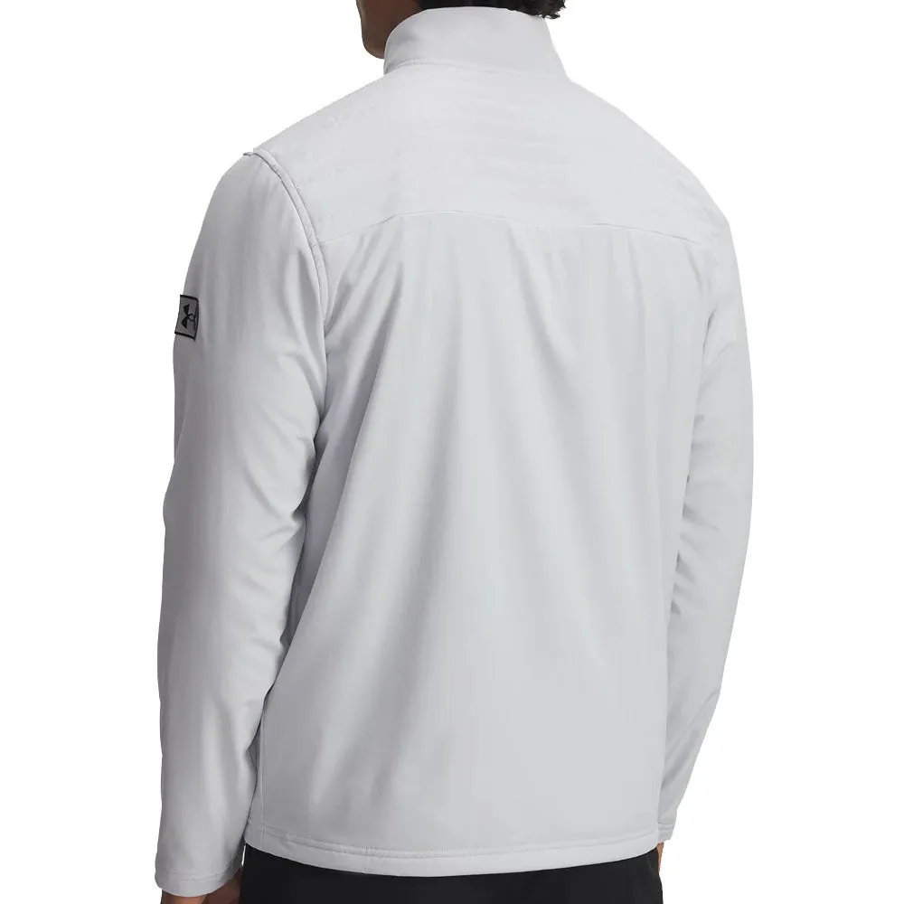 Under Armour Drive Pro Full Zip Pullover - Halo Gray/Black Thanksgiving Day Sale Halloween Sale
