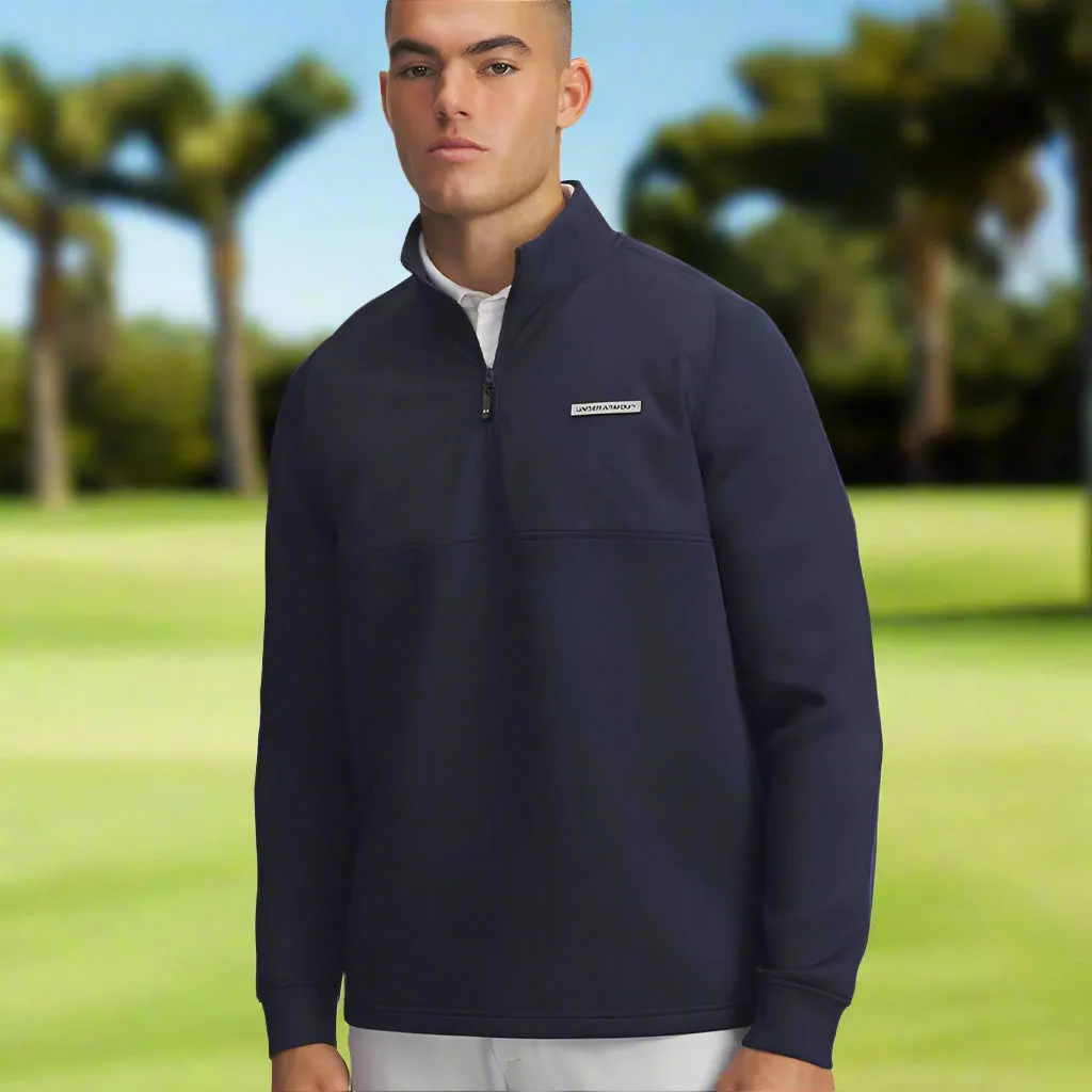 Under Armour Drive Pro Hybrid 1/2 Zip Pullover - Midnight Navy/Black Performance Unleashed