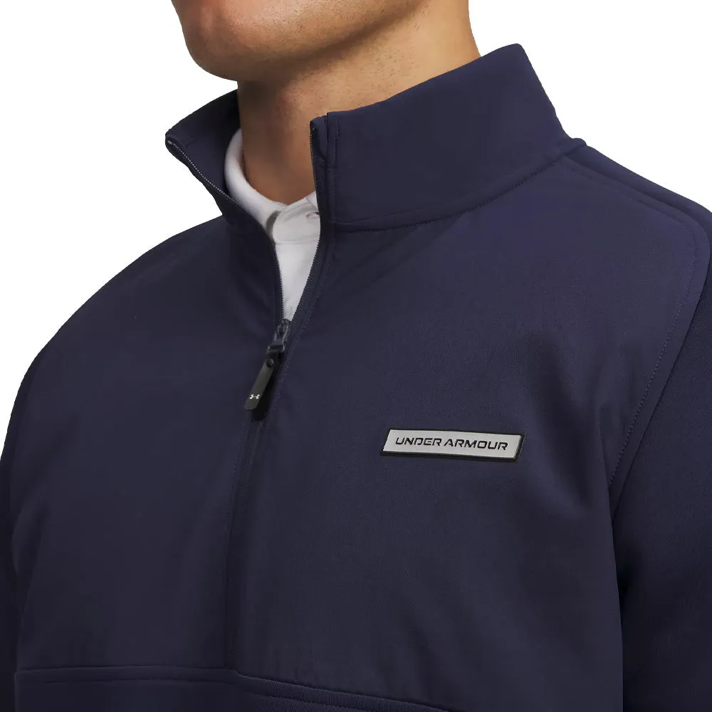 Under Armour Drive Pro Hybrid 1/2 Zip Pullover - Midnight Navy/Black Holiday Sale
