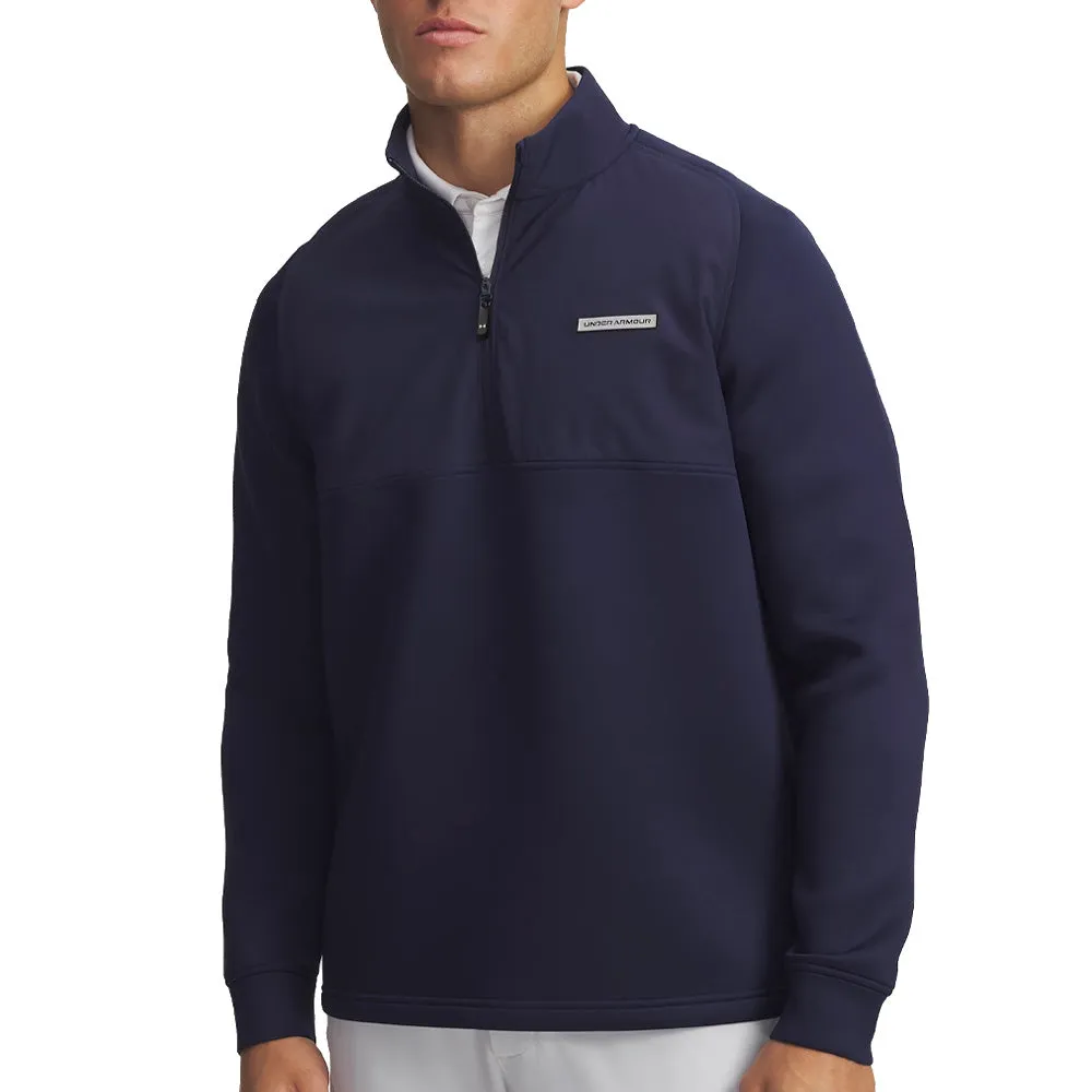 Under Armour Drive Pro Hybrid 1/2 Zip Pullover - Midnight Navy/Black Hit Your Next Level President's Day Sale