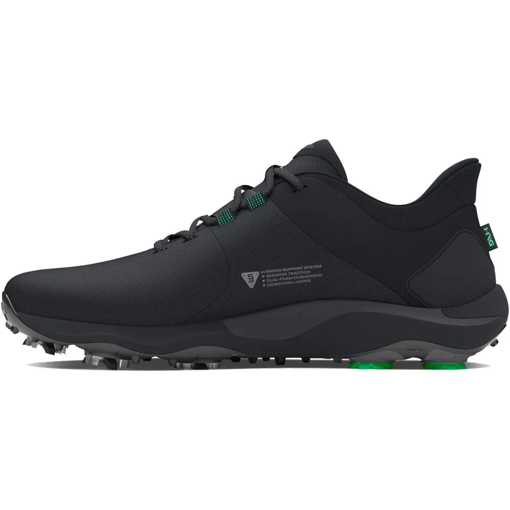 Walk Tall Under Armour Drive Pro Spiked Waterproof Shoes - Black/Black/Metallic Gun