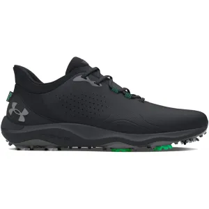 Halloween Sale Built to Move You Under Armour Drive Pro Spiked Waterproof Shoes - Black/Black/Metallic Gun