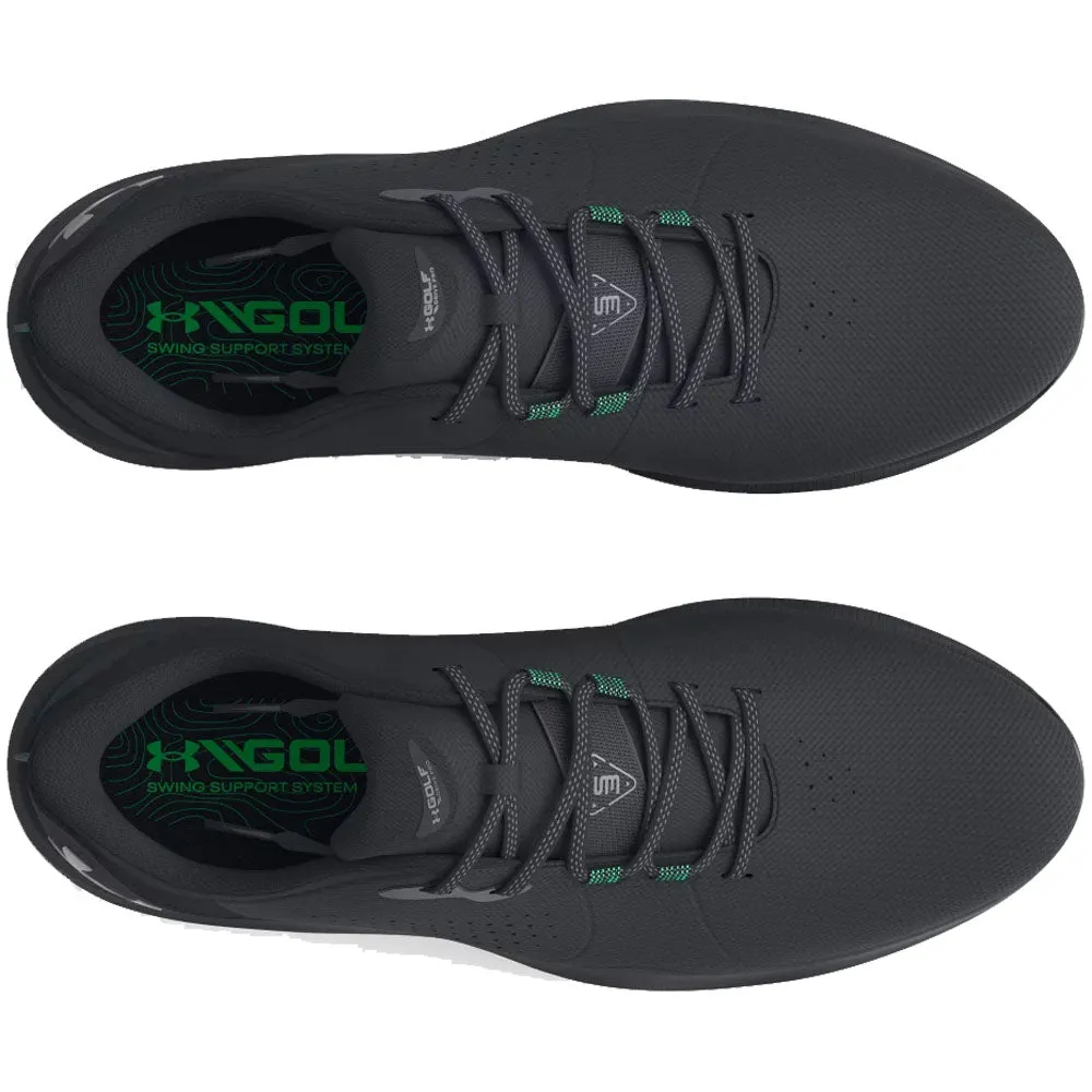 Under Armour Drive Pro Spiked Waterproof Shoes - Black/Black/Metallic Gun All Saints' Day Sale