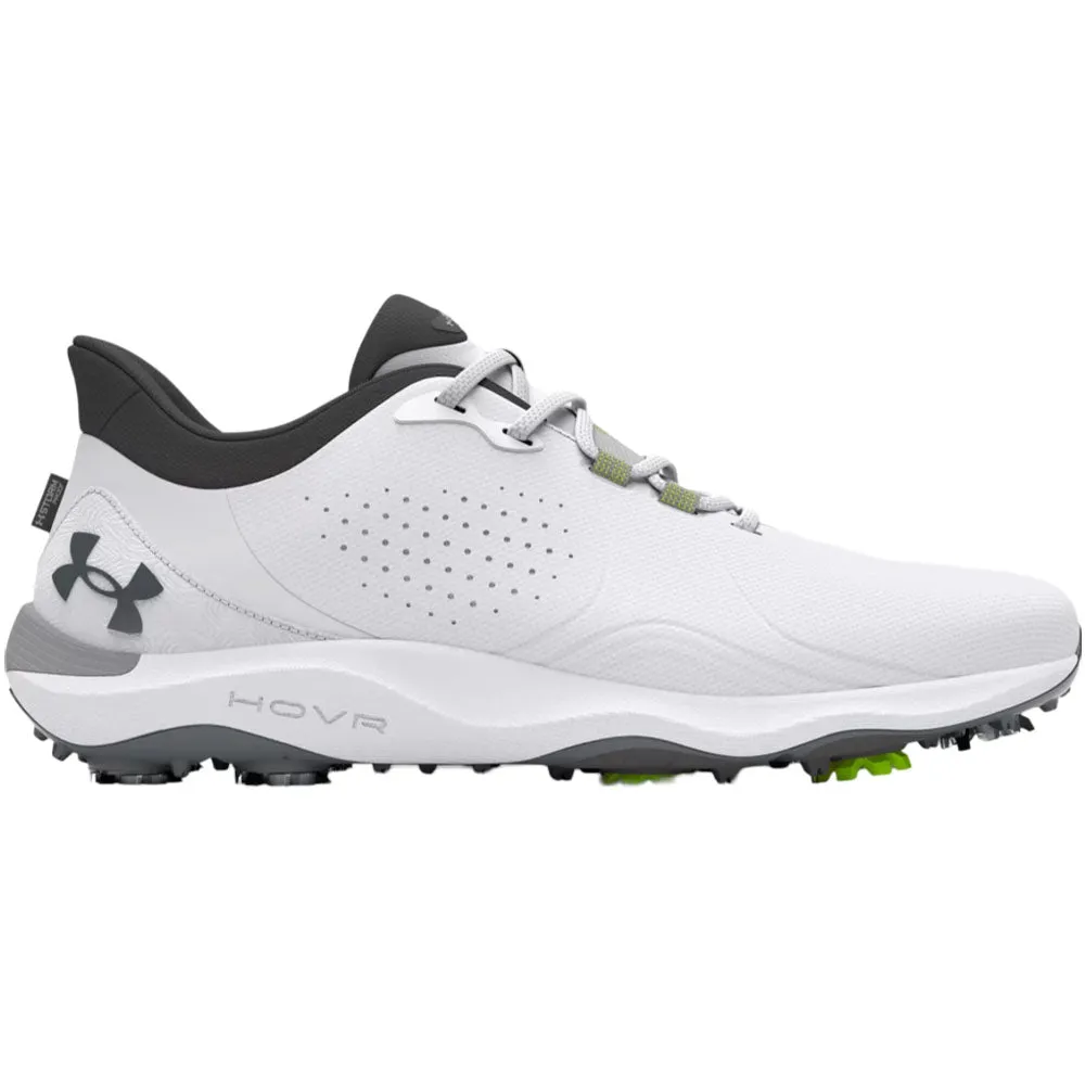 Under Armour Drive Pro Spiked Waterproof Shoes - White/White/Metallic Gun M Halloween Sale
