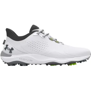 Under Armour Drive Pro Spiked Waterproof Shoes - White/White/Metallic Gun M Halloween Sale