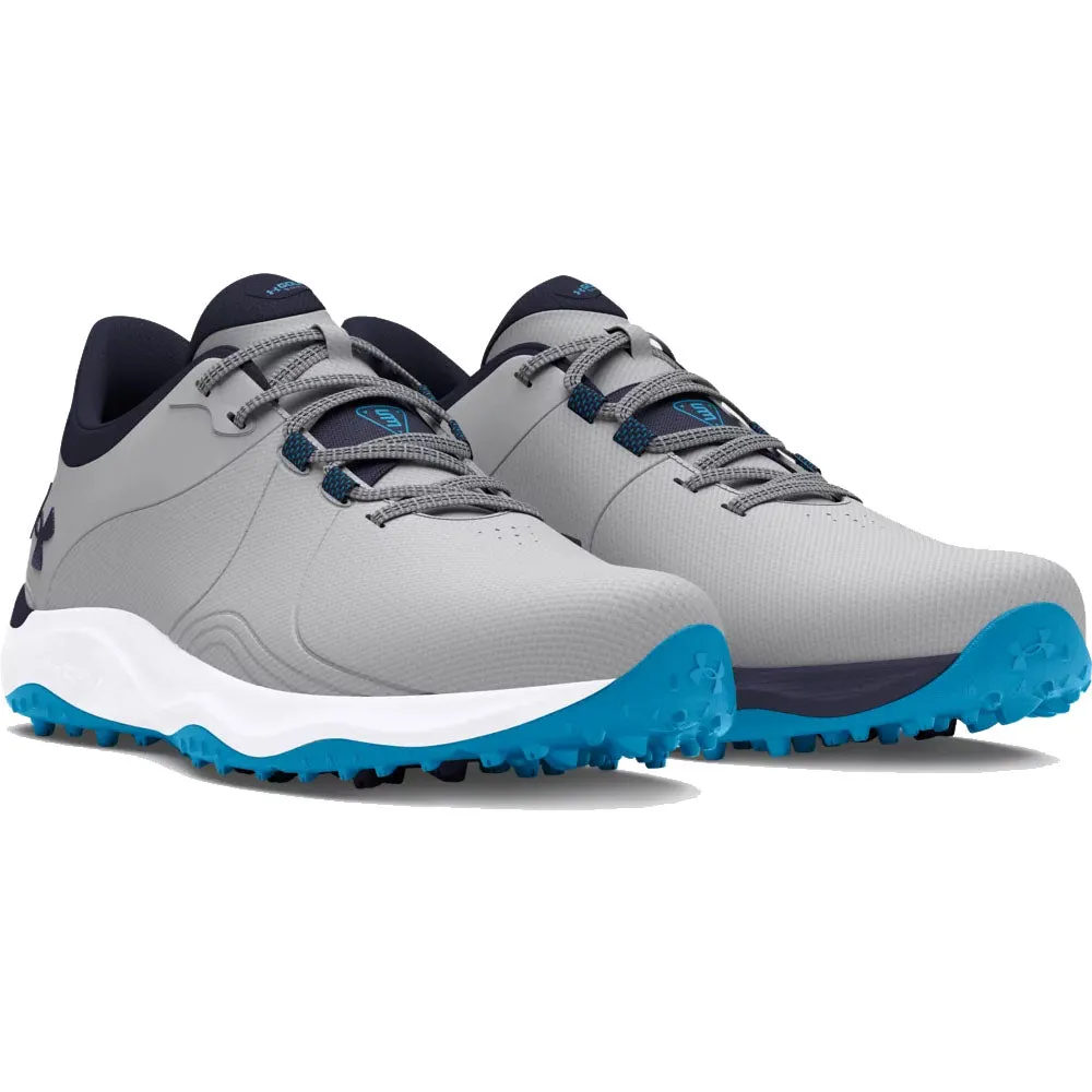 Christmas Day Sale Fuel Your Fire Under Armour Drive Pro Spikeless Waterproof Shoes - Mod Gray/Capri/Midnight Navy