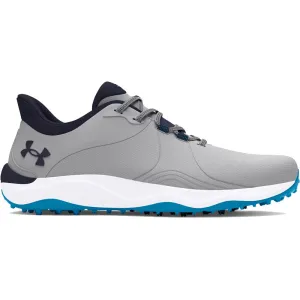 Under Armour Drive Pro Spikeless Waterproof Shoes - Mod Gray/Capri/Midnight Navy Great Value Engineered for Speed