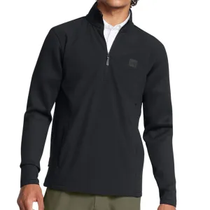 Under Armour Drive Pro Storm Hybrid 1/2 Zip Sweater - Black New Year's Eve Sale