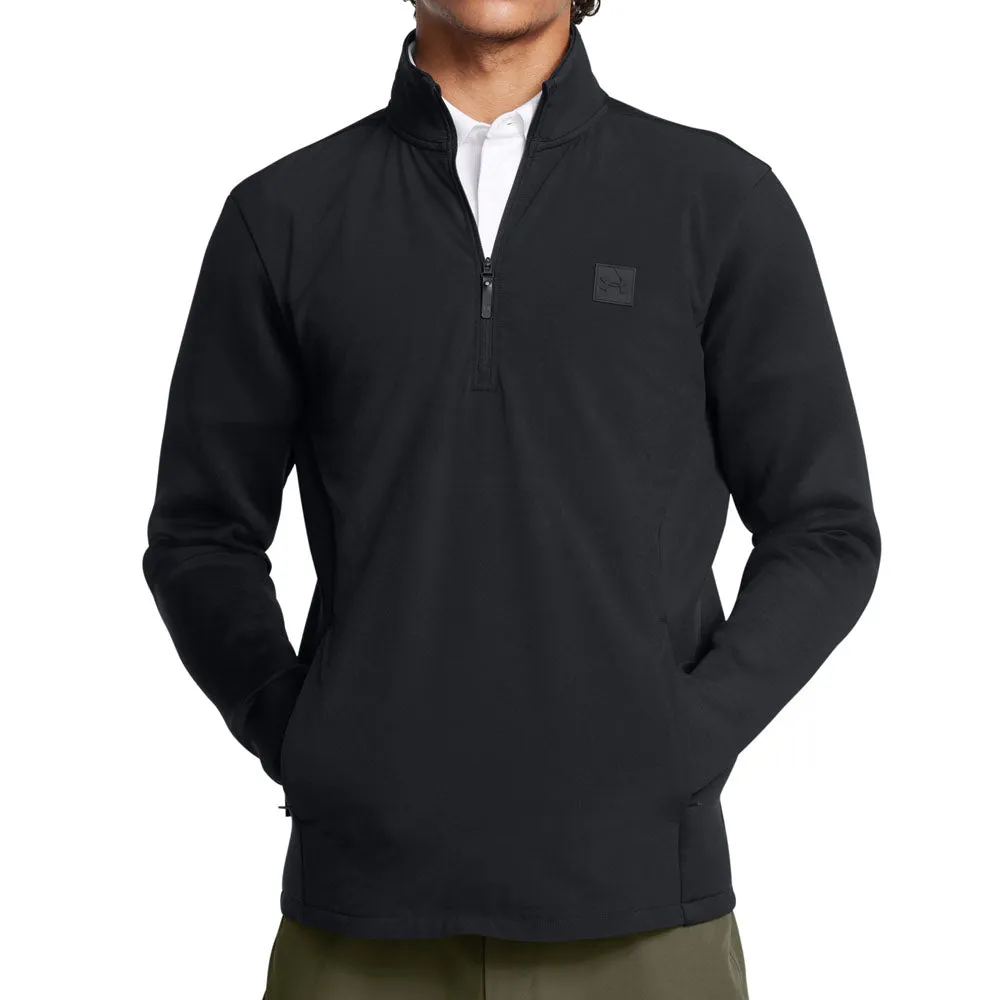 Under Armour Drive Pro Storm Hybrid 1/2 Zip Sweater - Black Independence Day Sale