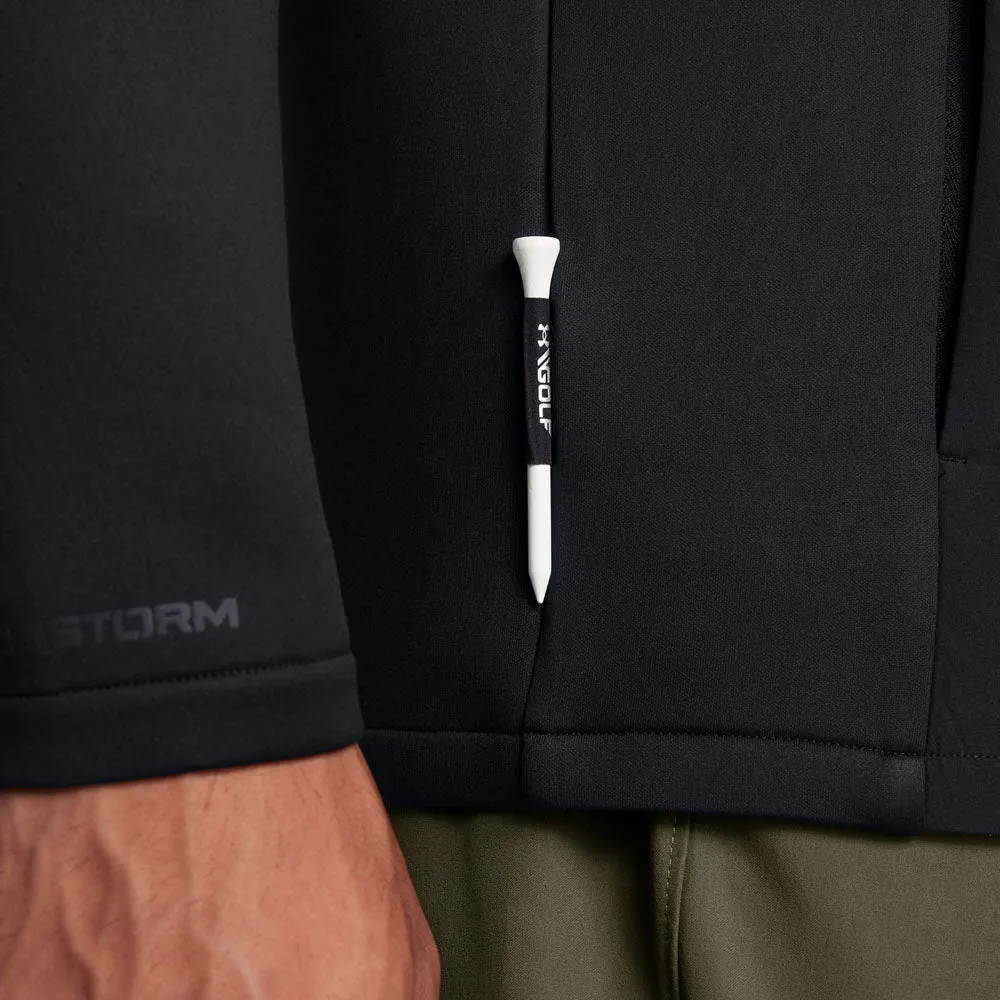 Winter Sale Mother's Day Sale Under Armour Drive Pro Storm Hybrid 1/2 Zip Sweater - Black