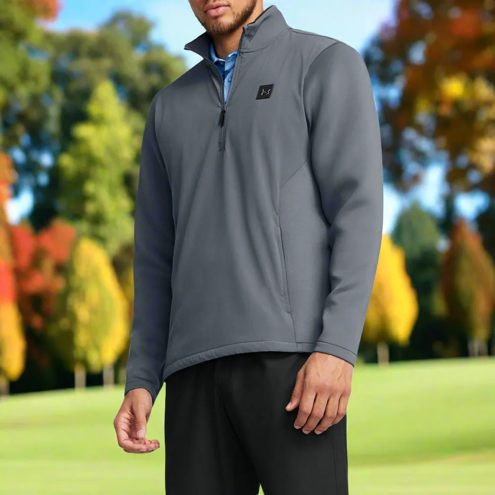 Under Armour Drive Pro Storm Hybrid 1/2 Zip Sweater - Downpour Gray Bring the Heat