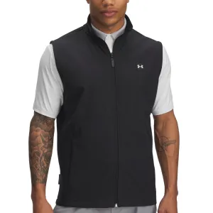 Under Armour Drive Pro Storm Hybrid Gilet - Black/Metallic Silver Easter Sale