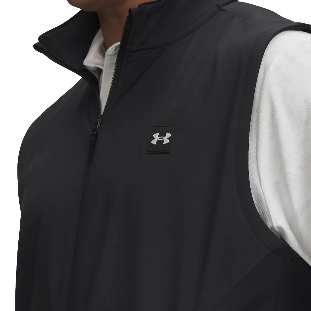 Memorial Day Sale Under Armour Drive Pro Storm Hybrid Gilet - Black/Metallic Silver