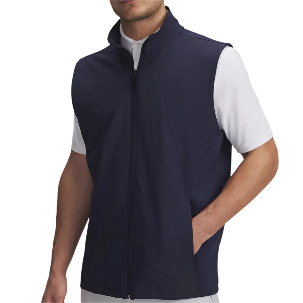 Christmas Eve Sale Walk Loud Under Armour Drive Pro Storm Hybrid Gilet - Midnight Navy/Metallic Silver