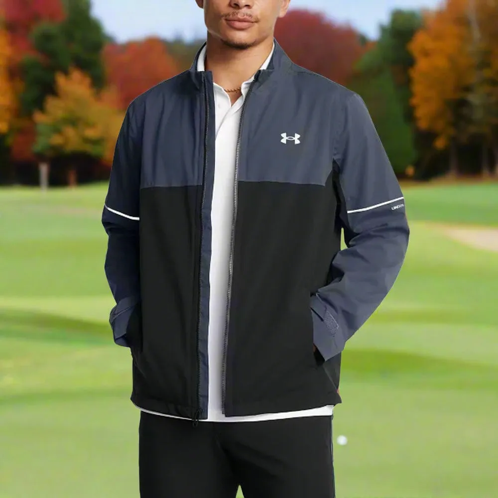 Under Armour Drive Rain Waterproof Jacket - Downpour Grey/Black Push Beyond Limits Own the Moment