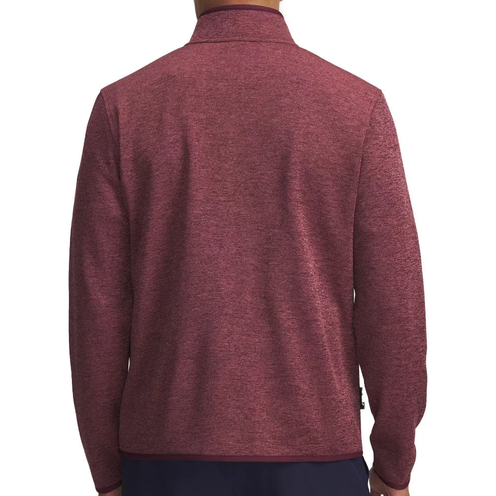 Under Armour Drive Sweaterfleece 1/2 Zip Pullover - Dark Maroon Built to Perform