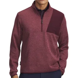 Make a Statement All Eyes on You Under Armour Drive Sweaterfleece 1/2 Zip Pullover - Dark Maroon