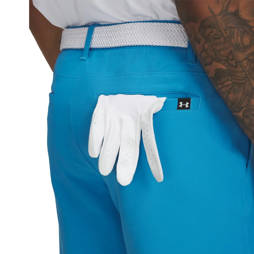 Own the Moment Under Armour Drive Taper Shorts - Ether Blue/Halo Gray