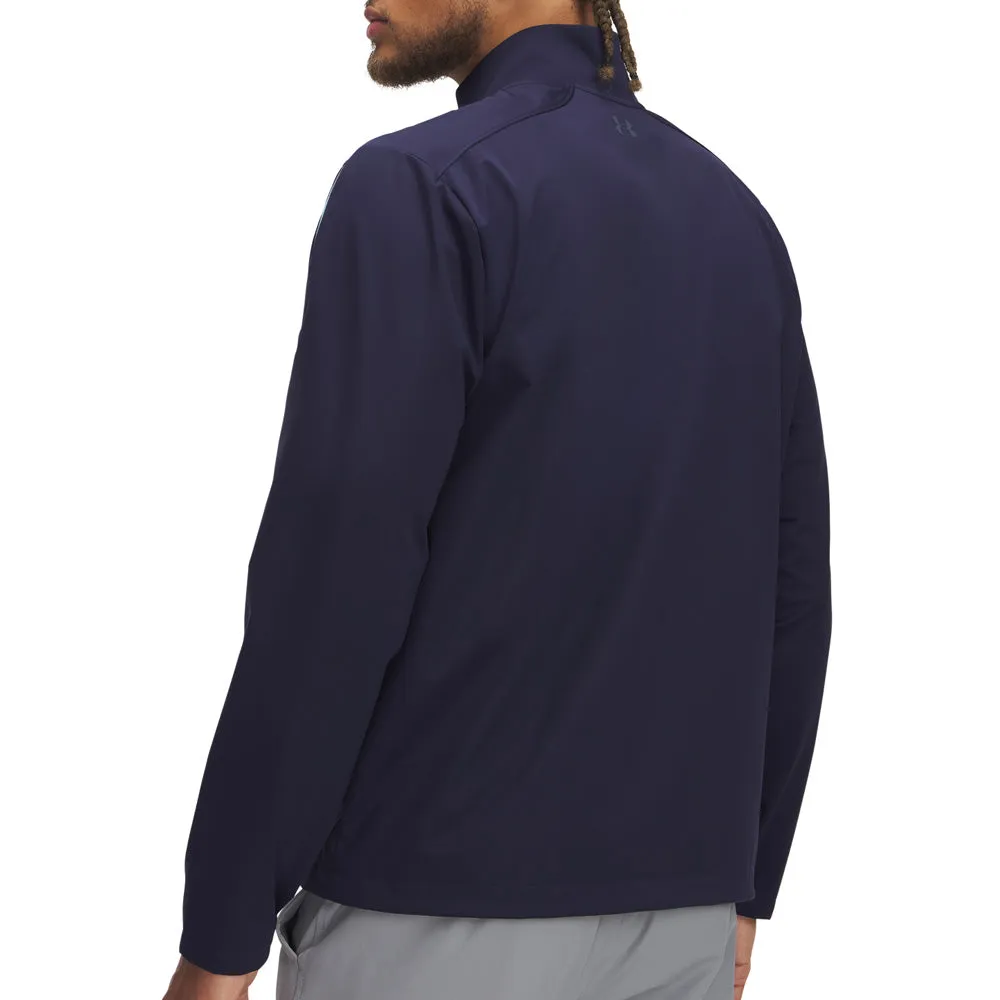 Under Armour Drive Wind Full Zip Pullover - Midnight Navy/Downpour Grey/Downpour Grey Walk with Purpose Be Unstoppable