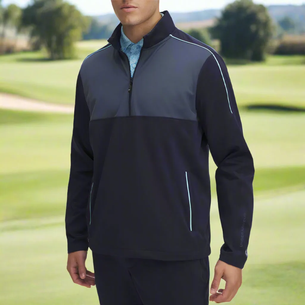 Flash Sale Built to Perform Under Armour Drive Wind Half Zip Pullover - Midnight Navy/Downpour Grey/Downpour Grey