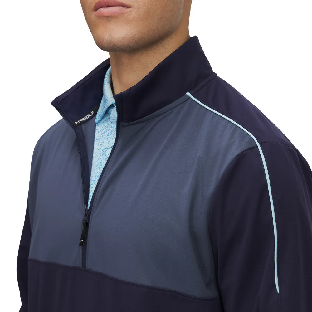 Mother's Day Sale Under Armour Drive Wind Half Zip Pullover - Midnight Navy/Downpour Grey/Downpour Grey