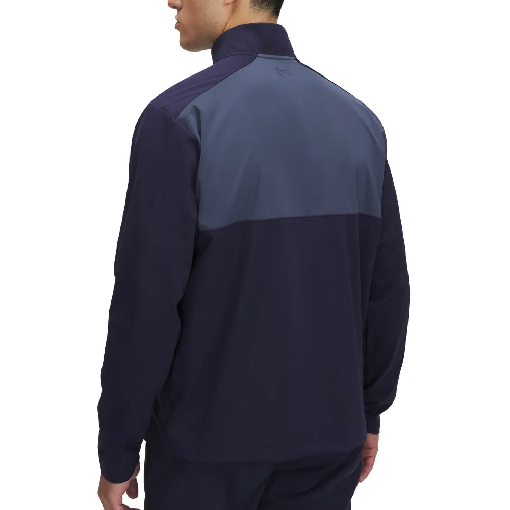 Under Armour Drive Wind Half Zip Pullover - Midnight Navy/Downpour Grey/Downpour Grey Redefine Classic