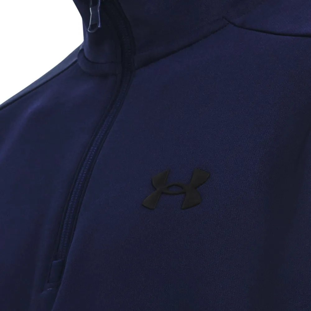 Cyber Monday Sale Under Armour Fleece 1/4 Zip Pullover - Midnight Navy