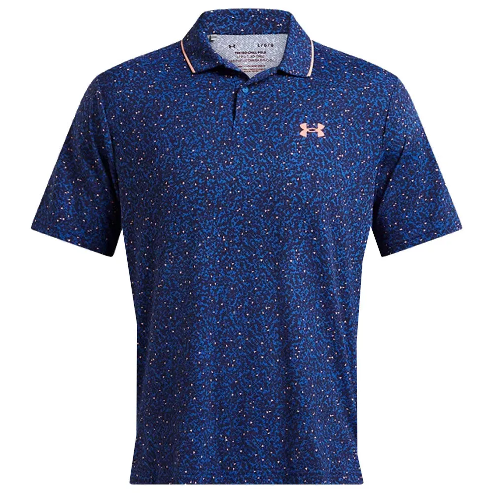 Born to Stand Out Under Armour Iso-Chill Verge Polo Shirt - Tech Blue/Flare Orange