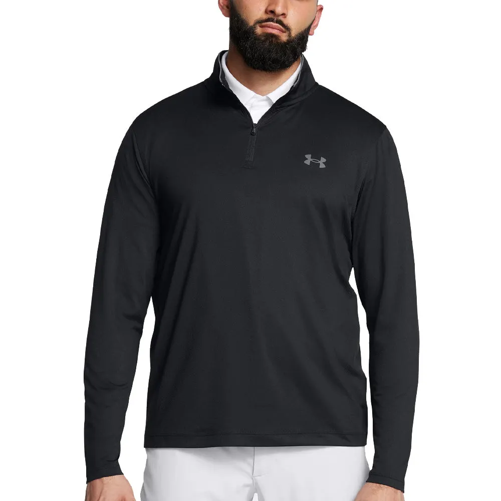Memorial Day Sale Limited Time Offer Under Armour Matchplay 1/4 Zip Pullover - Black/Pitch Gray