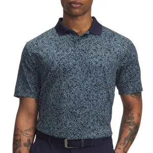 Under Armour Matchplay Printed Polo Shirt - Midnight Navy/Jasper Blue/Pitch Gray Sweetest Day Sale