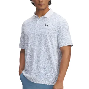 Under Armour Matchplay Printed Polo Shirt - White/Blue Smoke/Midnight Navy Never Just Walk