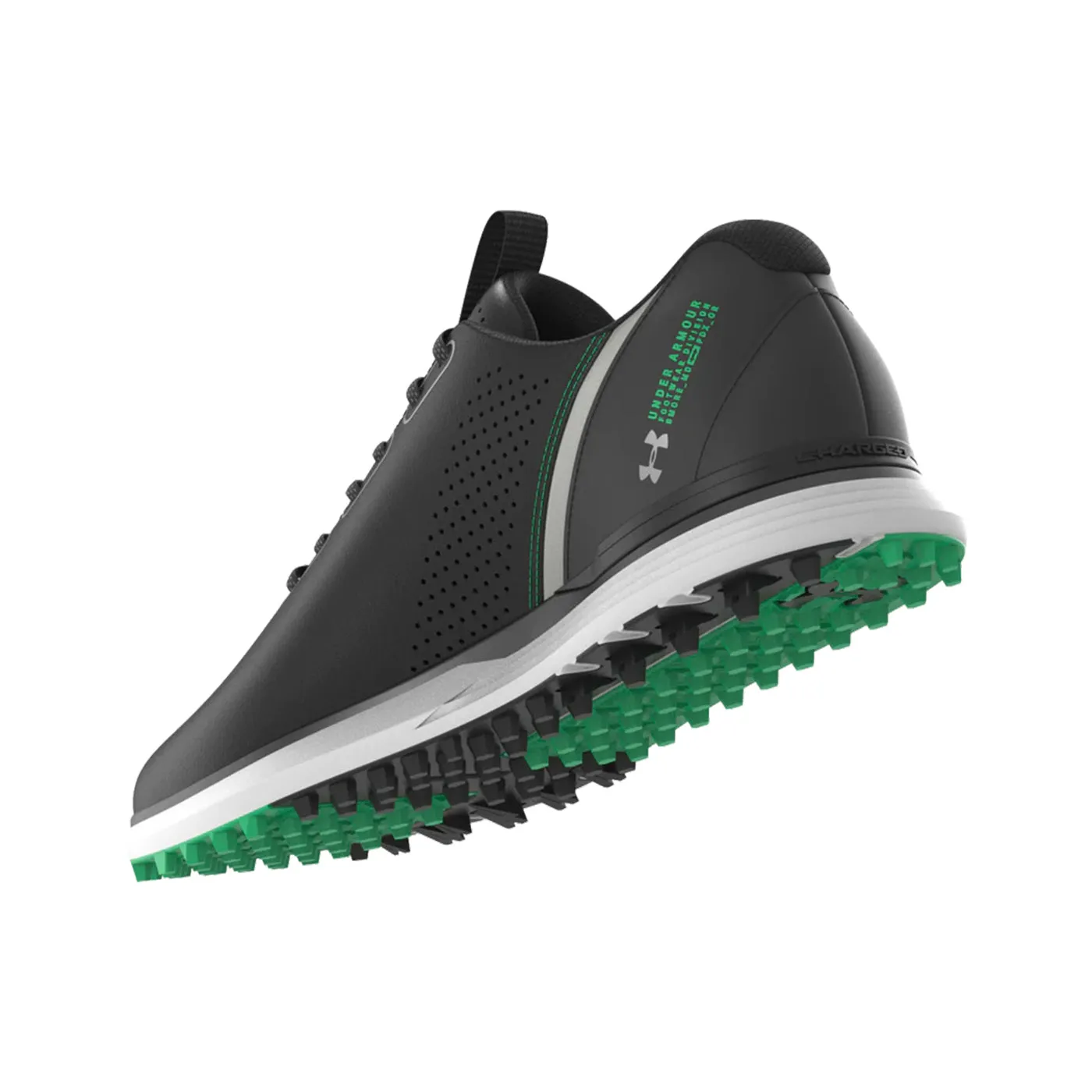 Under Armour Medal Spikeless 2 Golf Shoes - Black/Metallic Gun Metal Black Friday Sale Fearlessly You