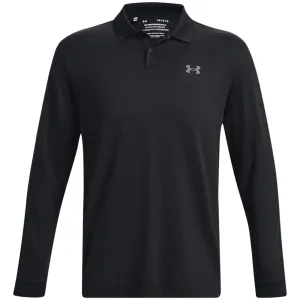 Under Armour Performance 3.0 Long Sleeve Polo Shirt - Black Command Attention
