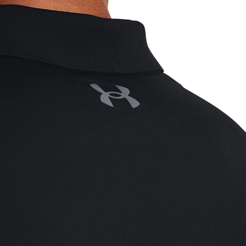 Under Armour Performance 3.0 Long Sleeve Polo Shirt - Black Hit Your Next Level Walk Tall