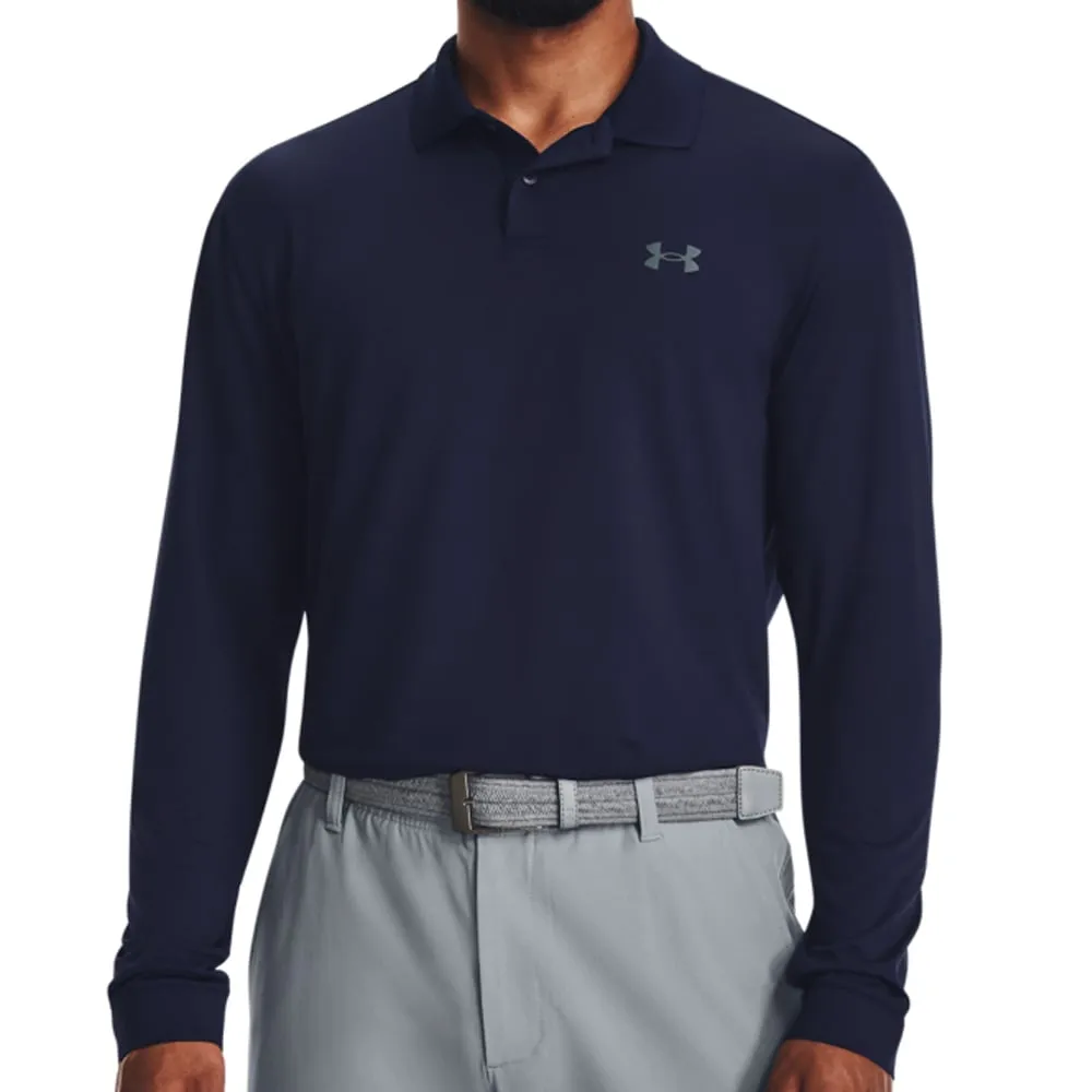 Under Armour Performance 3.0 Long Sleeve Polo Shirt - Midnight Navy Empower Your Journey Black Friday Sale