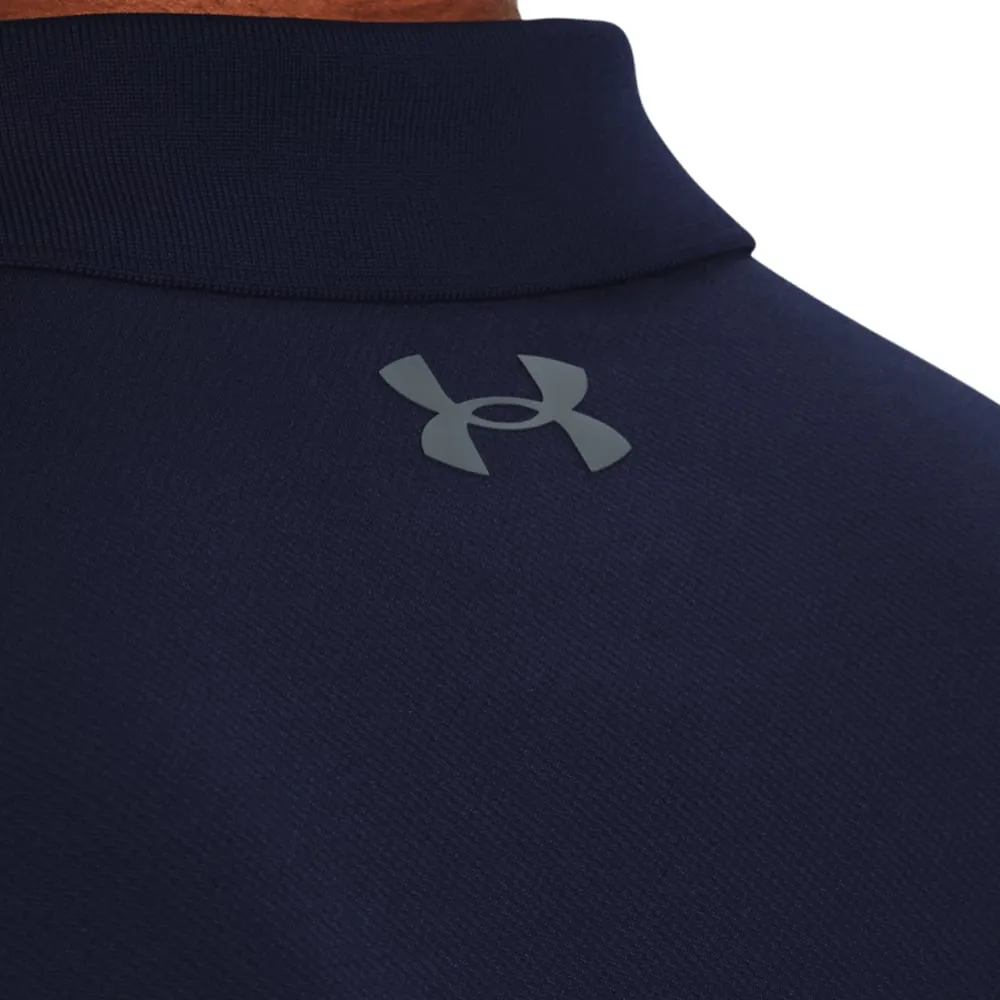 Power Every Step Under Armour Performance 3.0 Long Sleeve Polo Shirt - Midnight Navy