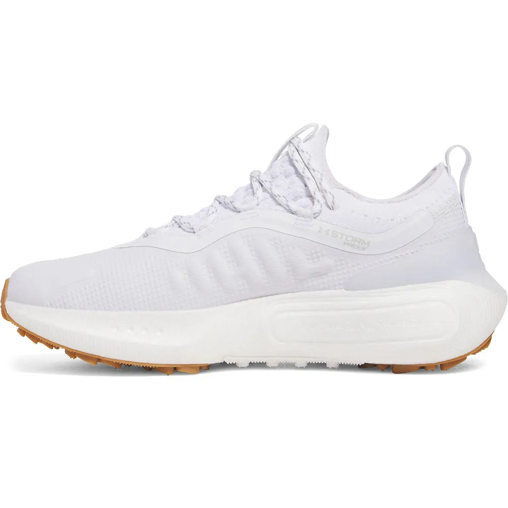 Under Armour Phantom Fore Spikeless Waterproof Shoes - White/White/Halo Gray Memorial Day Sale Chase What Moves You