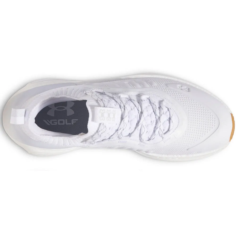 Under Armour Phantom Fore Spikeless Waterproof Shoes - White/White/Halo Gray Holiday Sale Father's Day Sale