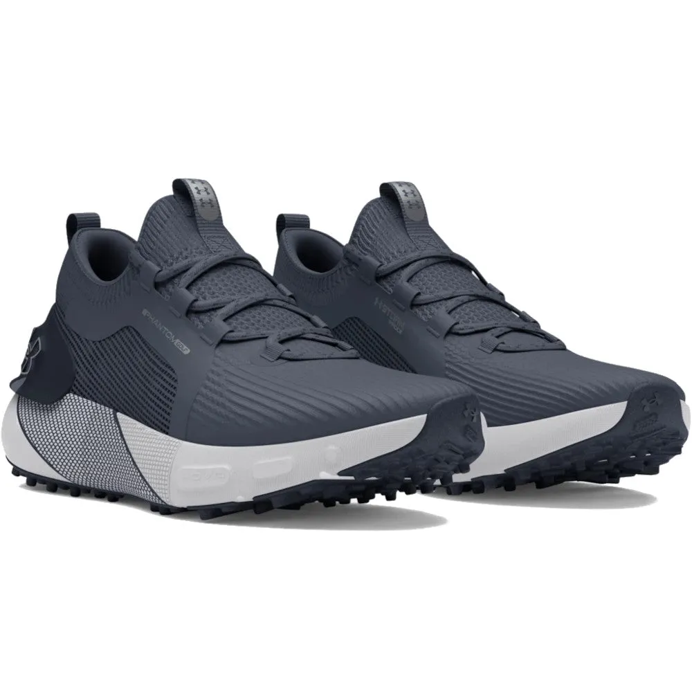 Confidence Starts Here Bring the Heat Under Armour Phantom Golf Spikeless Waterproof Shoes - Downpour Gray/Midnight Navy/Metallic Silver