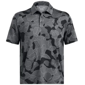 Under Armour Playoff 3.0 Printed Polo Shirt - Black Unleash Your Power Christmas Day Sale