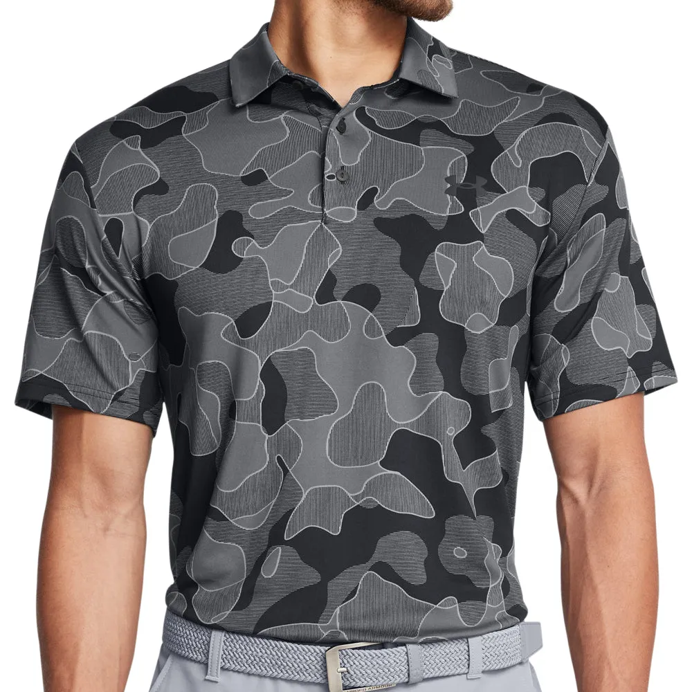 Command Attention Move Beyond Ordinary Under Armour Playoff 3.0 Printed Polo Shirt - Black