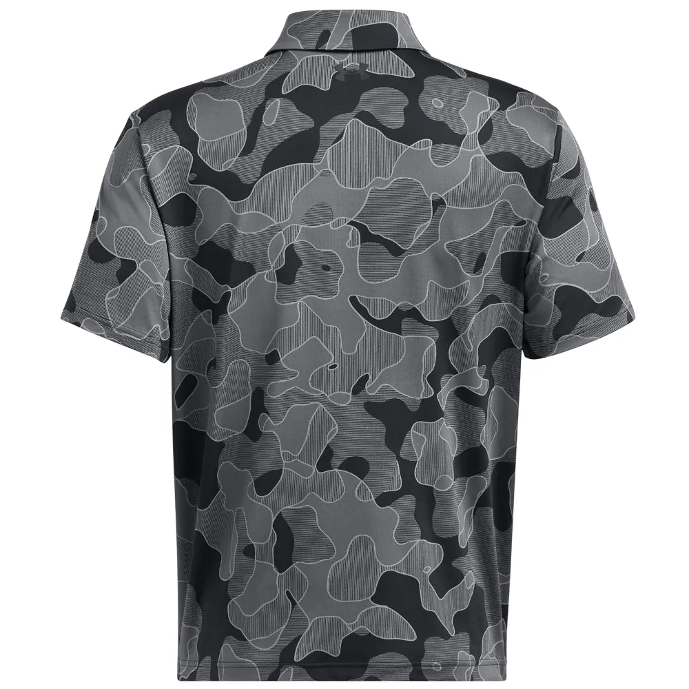 Under Armour Playoff 3.0 Printed Polo Shirt - Black Not for the Ordinary Cyber Monday Sale