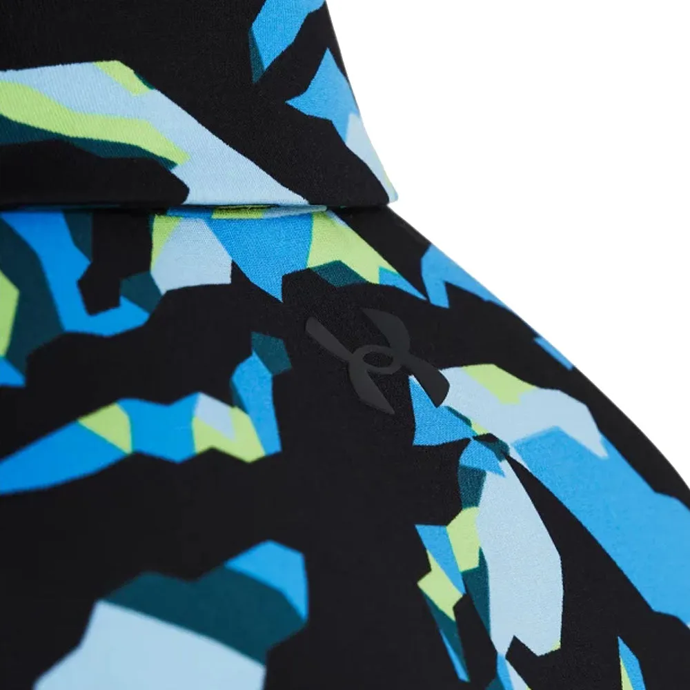 Cyber Monday Sale Under Armour Playoff 3.0 Printed Polo Shirt - Black/Capri/Black