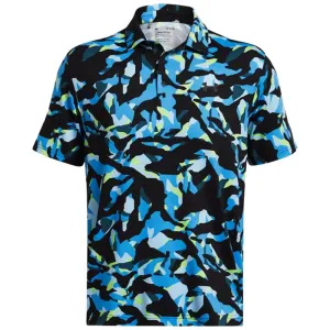 Under Armour Playoff 3.0 Printed Polo Shirt - Black/Capri/Black All Eyes on You Affordable