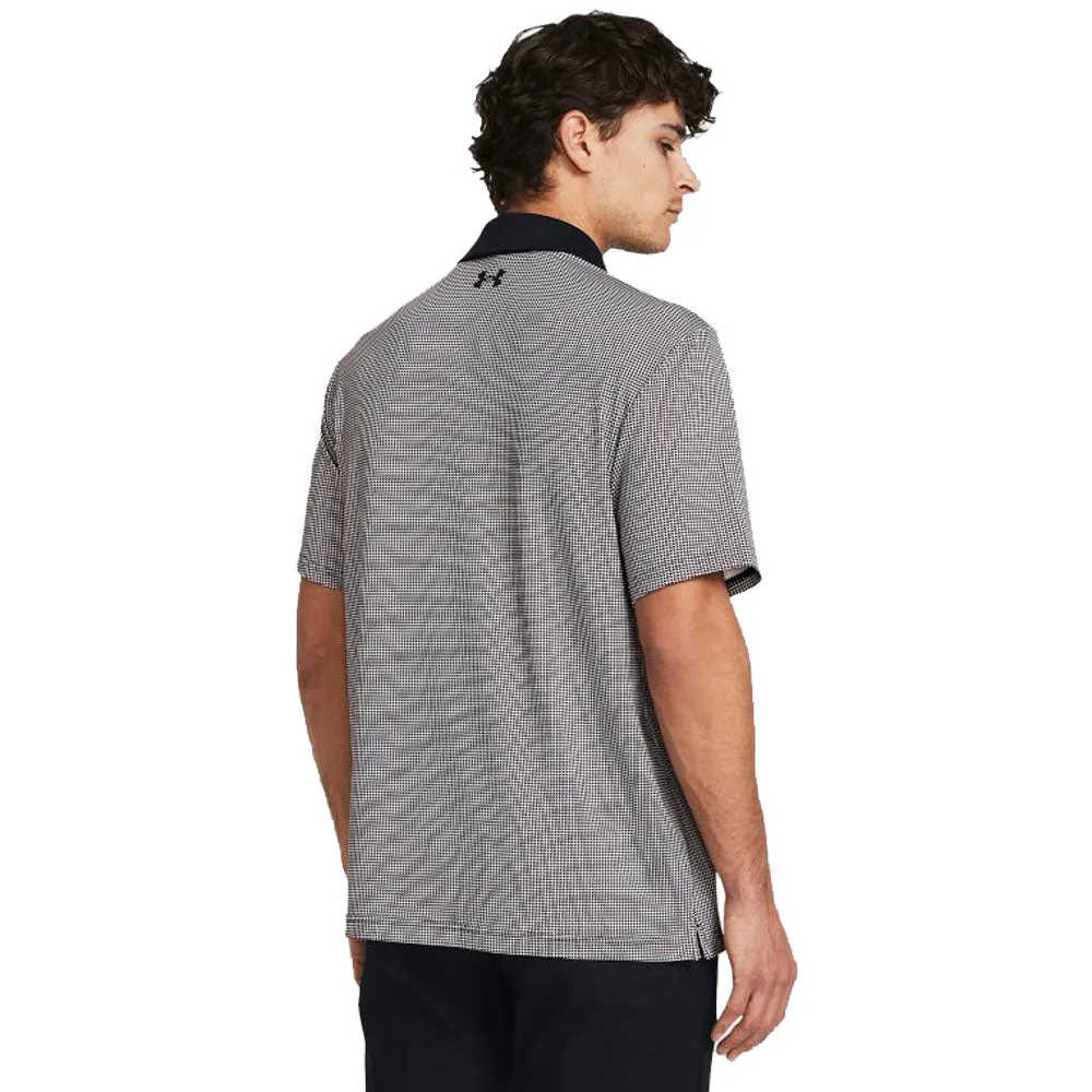 Under Armour Playoff 3.0 Printed Polo Shirt - Black/Red Solstice/Black Labor Day Sale Built for the Bold