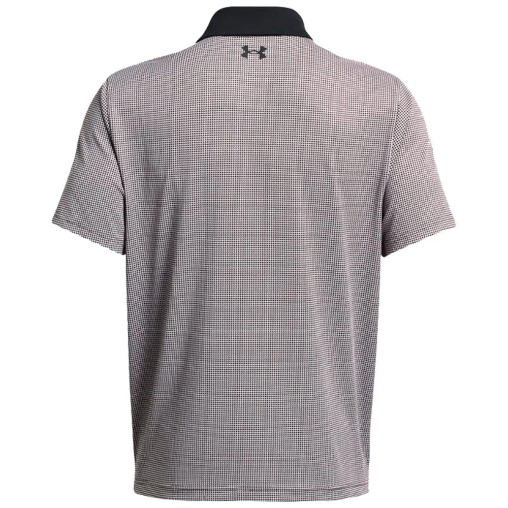 Under Armour Playoff 3.0 Printed Polo Shirt - Black/Red Solstice/Black Economical Loud Looks, Smooth Moves