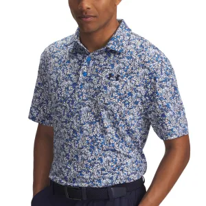Under Armour Playoff 3.0 Printed Polo Shirt - Blue Atlantis/White/Midnight Navy Fearlessly You Style Meets Power