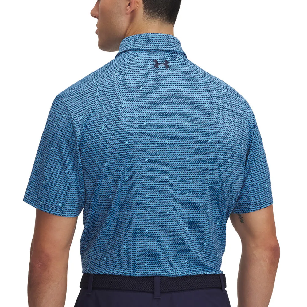 Born to Stand Out Under Armour Playoff 3.0 Printed Polo Shirt - Ether Blue/Midnight Navy