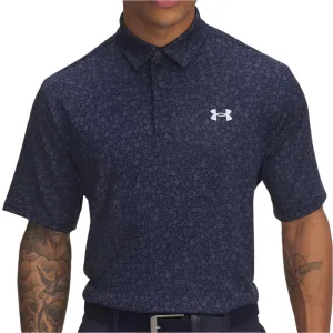 Under Armour Playoff 3.0 Printed Polo Shirt - Midnight Navy/Downpour Grey/Halo Gray Cyber Monday Sale Stride with Confidence